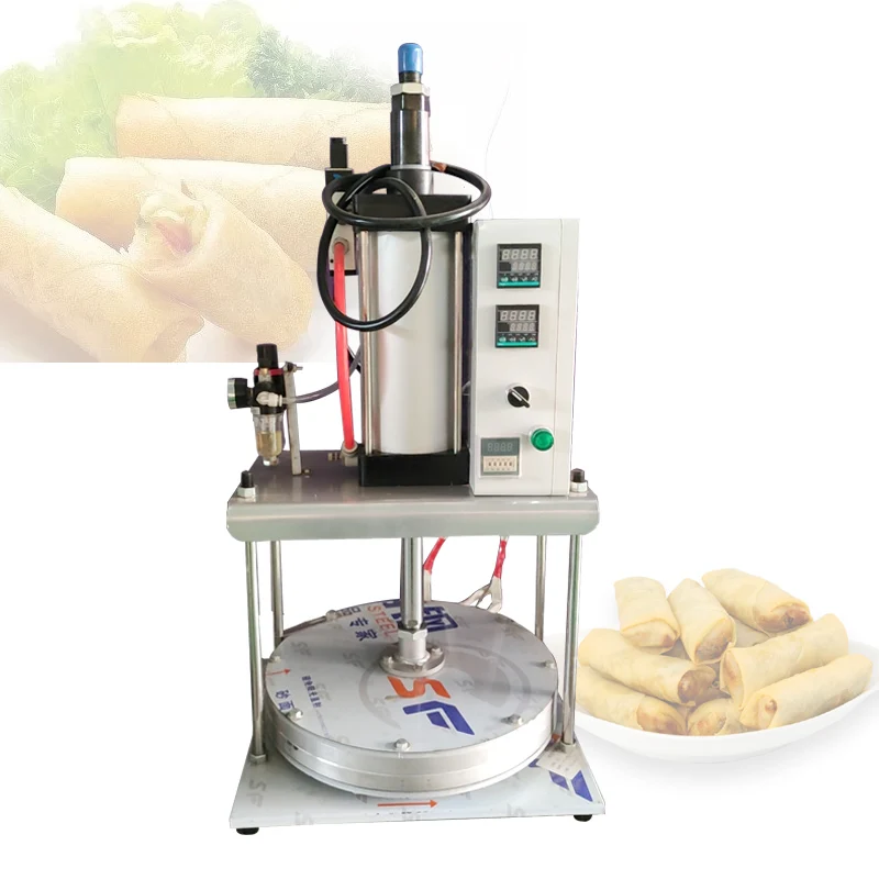 

Pneumatic Pizza Dough Press Machine Tortilla Press Machine Commercial Pizza Pastry Pressing Machine Flour Dough Sheeter Machine