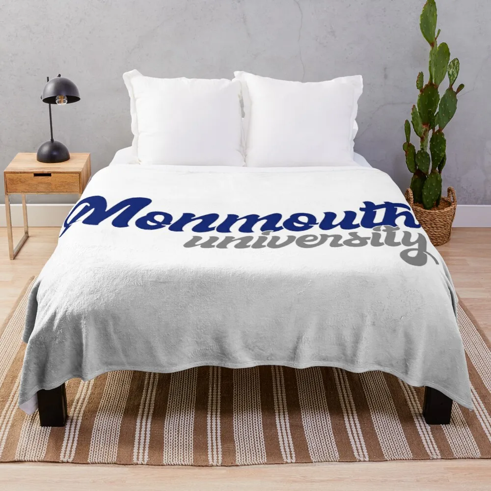 

Monmouth University Throw Blanket beautiful blankets oversized throw blanket Anti-pilling flannel velor blankets