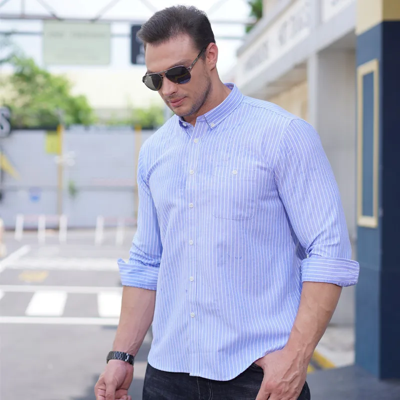 

Мужская повседневная одежда больших размеров Long Sve irt, универсальная, большая и высокая, мужская, теплая осенняя одежда, не железная, Treaent