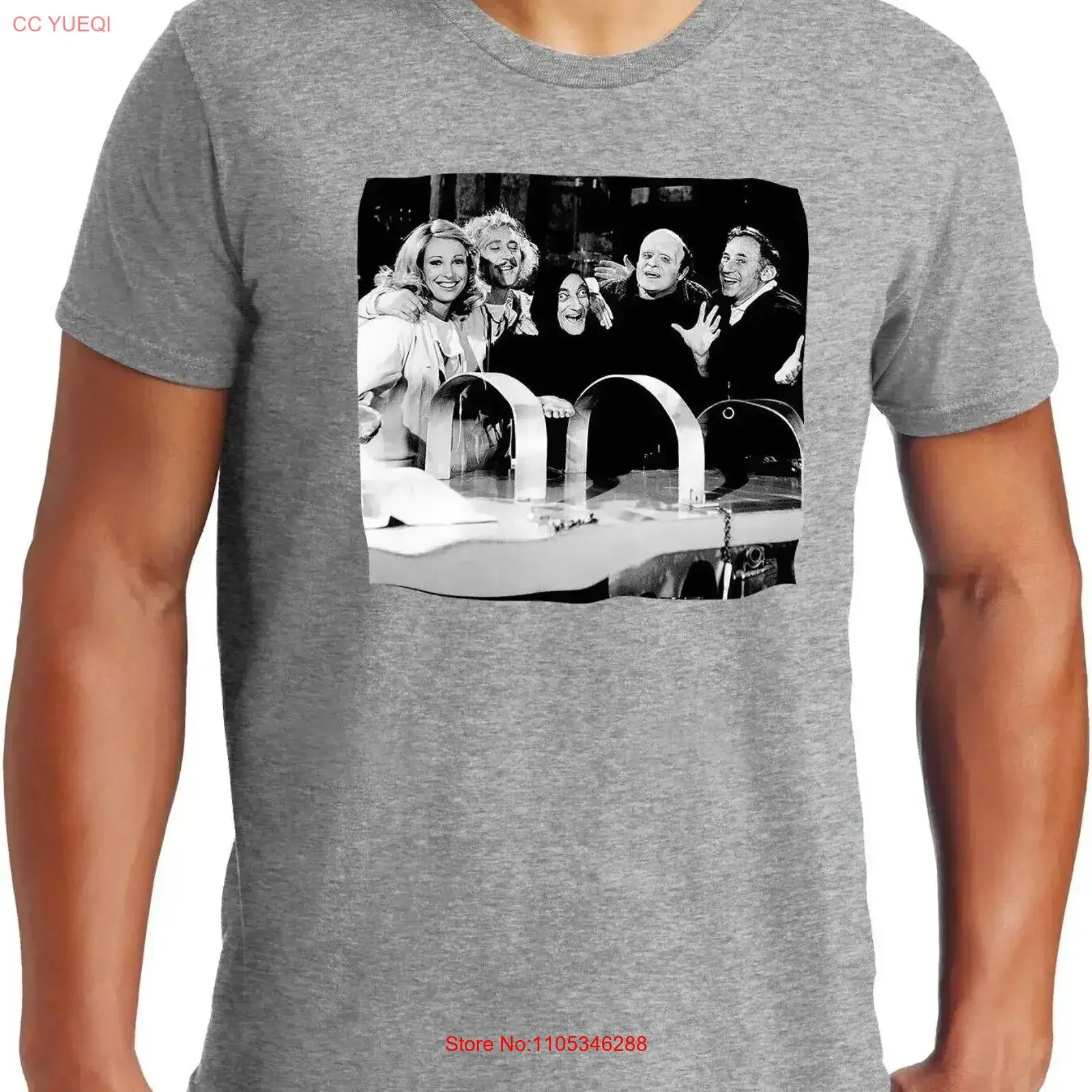 Camiseta PubliciT T ShirtZ con Foto del Reparto de la Película Young Frankenstein, Talla Grande, Estilo Vintage, Ligeramente Versátil y Elegante