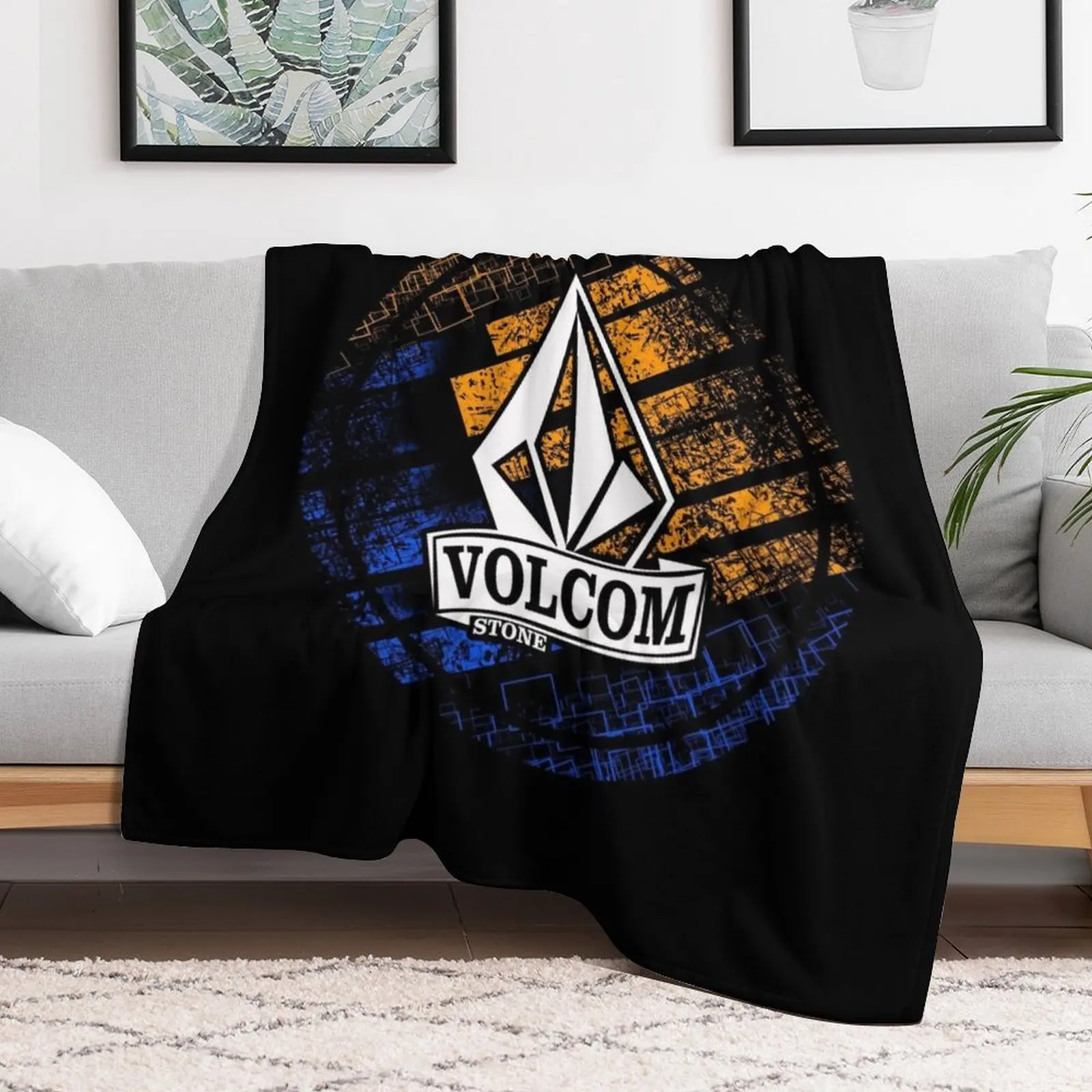 volcom-stone Throw Blanket Cute Bed covers Travel Blankets