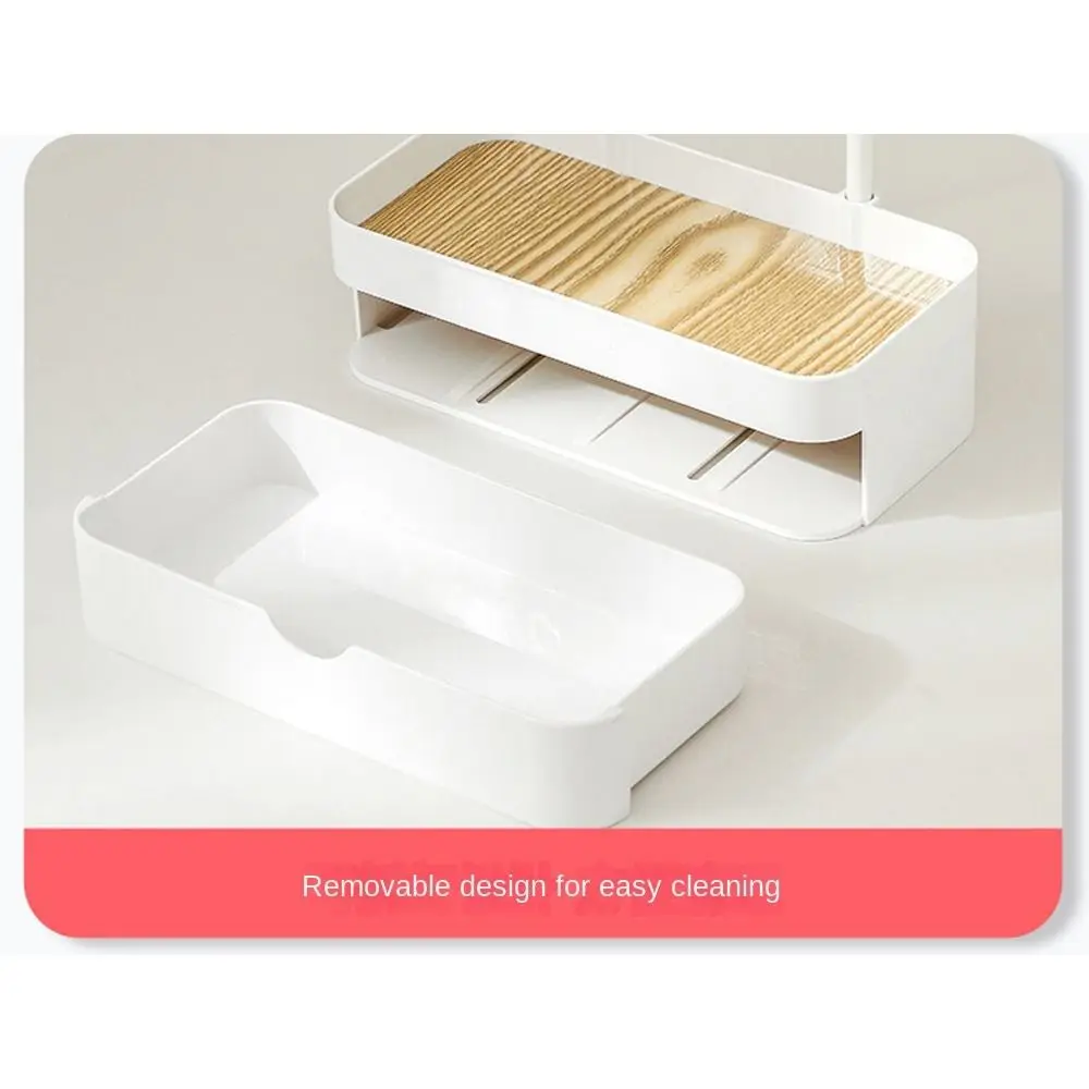 Fashion Portable Jewelry Display Rack Earrings Necklaces with Wooden Base Desktop Storage Box Photography Props Key Storage Rack