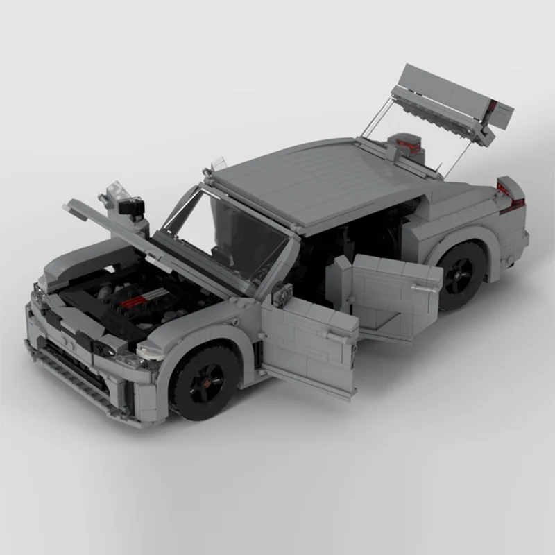 Speed Racing Car Model MOC Building Bricks High-Performance Sedan Modular Technology Gifts Holiday Assemble Children Toys Suit