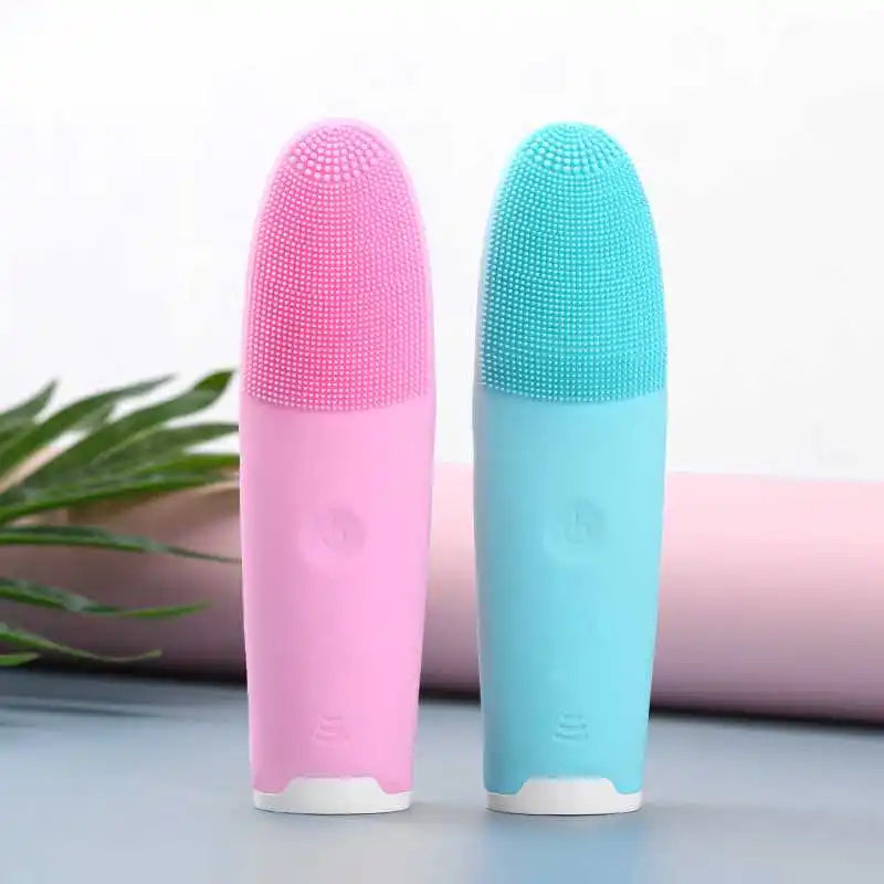 Spot Cleaning Beauty Portable Electric Silicone Cleanser Sonic Vibration Bathroom Waterproof Face Wash Brush