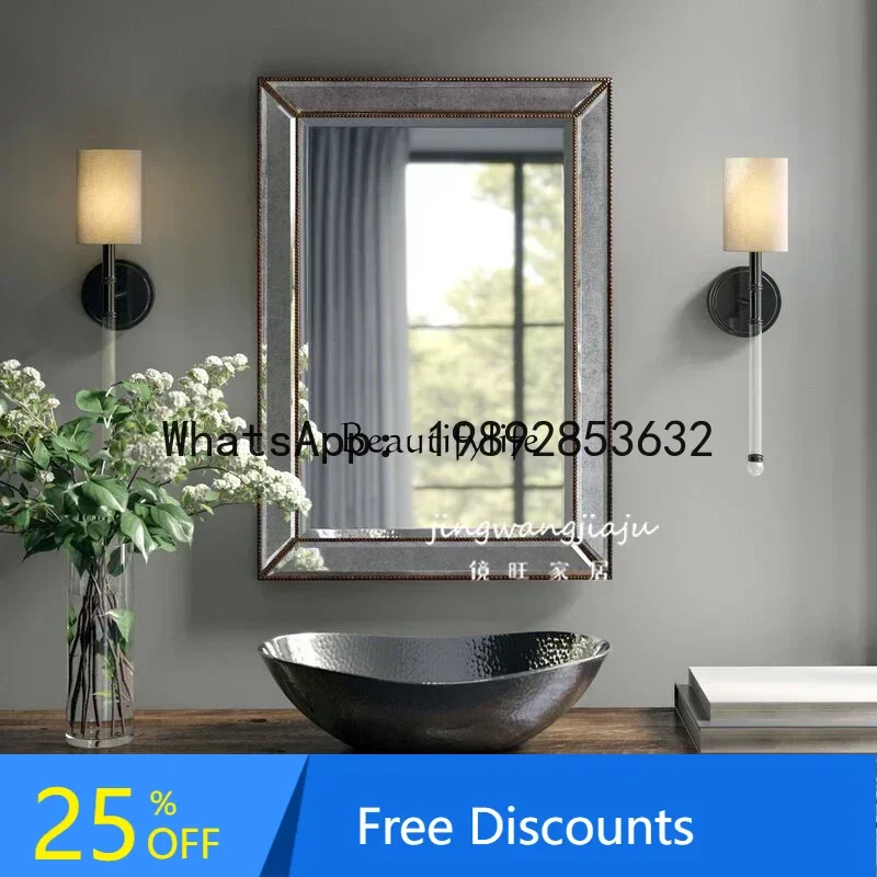 

3Square Fireplace Mirror Living Room Art Deco, Room Creative Mirror