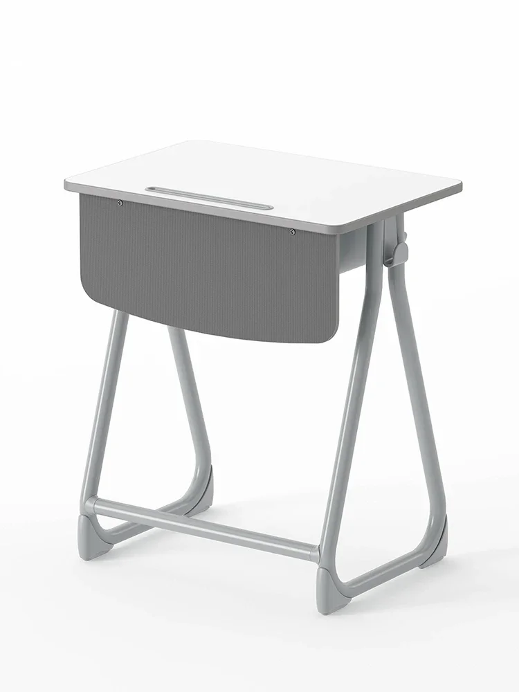 Export: Single student desks and chairs, college reading training tables, with table buckets, thickened smart classrooms,