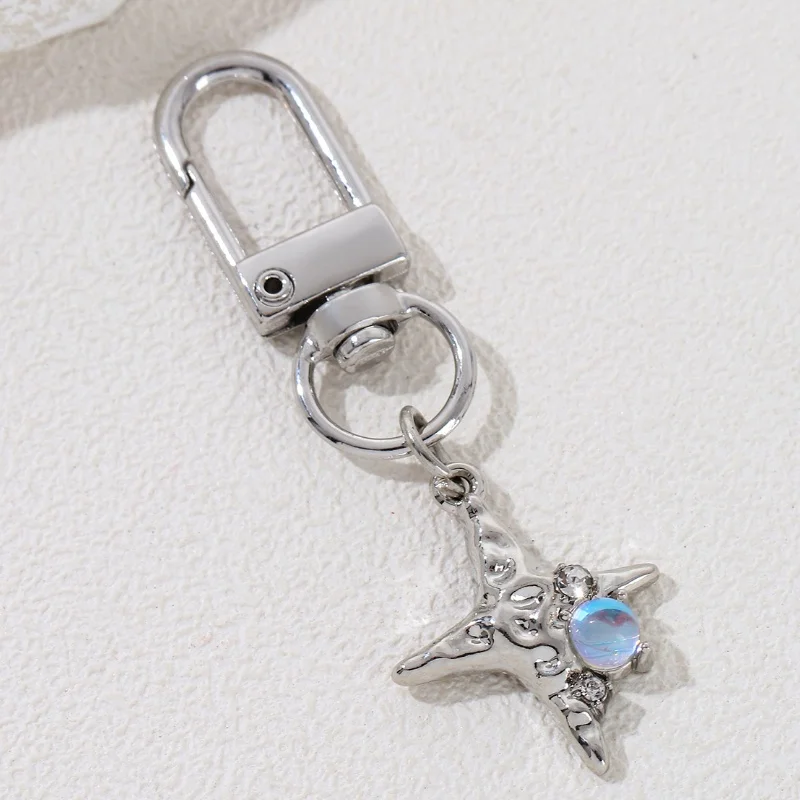 سلسلة مفاتيح من المينا للرجال والنساء ، هدية جيدة ، مجموعة مجوهرات مصنوعة يدويًا ، كوكب جميل ، نجمة ، قلب ، قمر ، جميل ، قلادة Y2K ، حلقة رئيسية