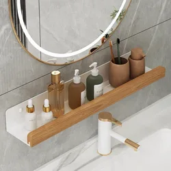 HOStorage-Étagères murales sans poinçon pour salle de bain, planche d'assaisonnement, rangement pour douche T1, étagère de bain, infor.