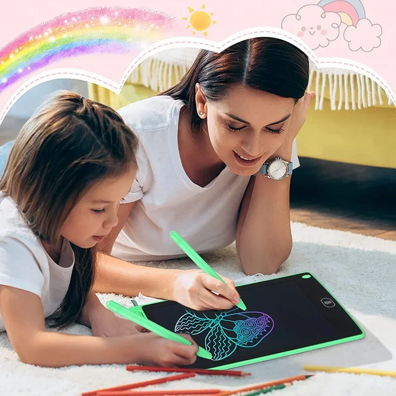 Tavoletta da disegno LCD a colori da 8,5 pollici Tavolo da disegno per bambini Graffiti Sketchpad Giocattoli Scrittura a mano Lavagna Tavolo da