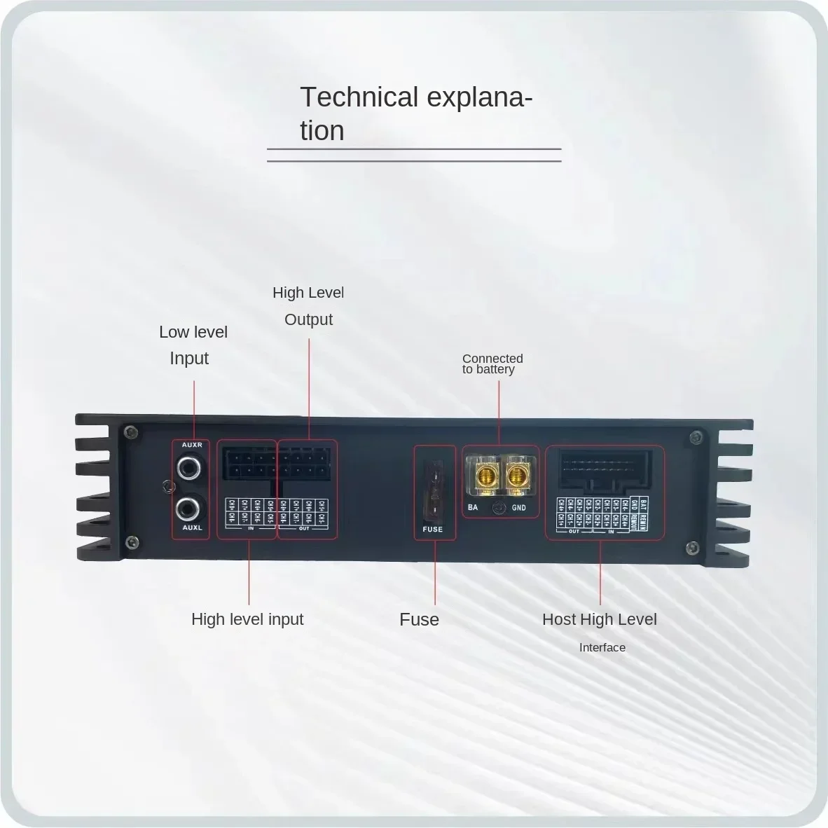 Durable 6 in 8 Out 31 Segments DSP Power Amplifier Box Car Android Navigation Large Screen Machine 880S