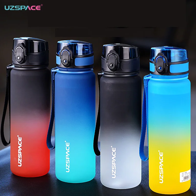 

Sports Water Bottle with Bounce Lid and Timeline Reminder, Leakproof, Frosted Tritan Cup for Outdoor Fitness, BPA Free, 500ml