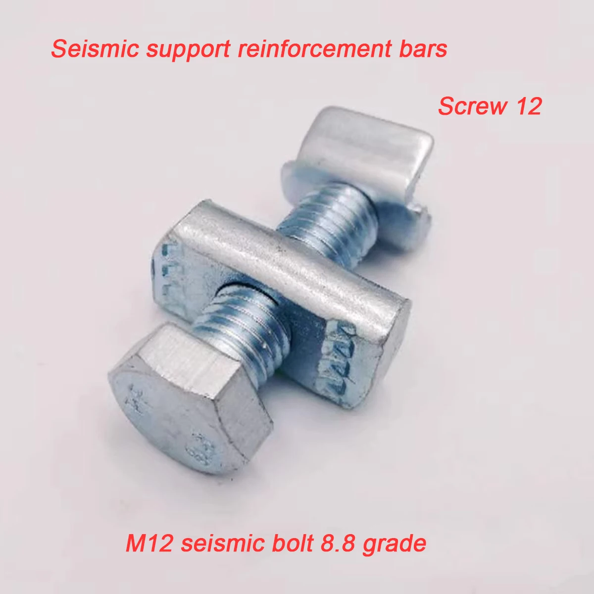 Seismic Bracket V-Shaped Stiffening Device Screw Compression Bolt V-Shaped Reinforcing Steel Hanger Load-Bearing Screw 12