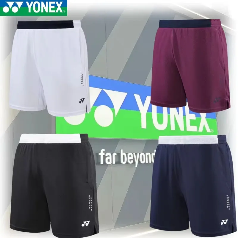 Image of YONEX Atmungsaktive und bequeme Badminton-Herren-Sportshorts, Tennisshorts, Herren-Tischtennis-Schnelltrocknende Shorts