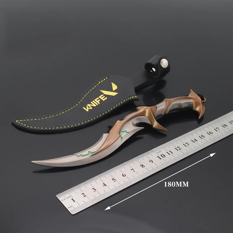 18cm Valorant Game Peripheral Weapon Model Forsaken Ritual Blade Katana Toy Sword Cosplay Metal Gifts for Boys Kids Toy