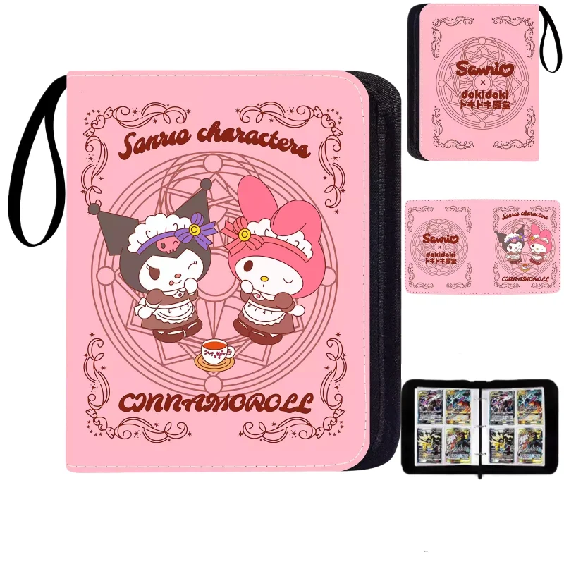 Kuromi My Melody Pochacco Pudding Dog Card Collection Photo Album Loose-Leaf Zipper Business Card Holder Children's Fashion Gift