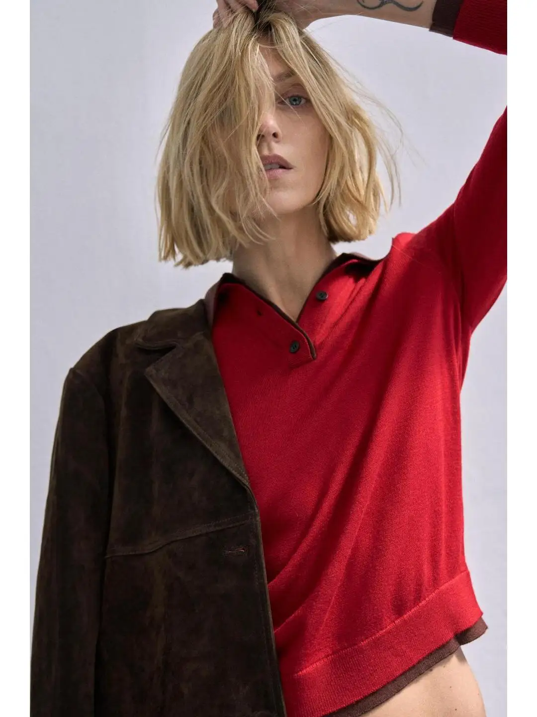 

Повседневный вязаный двухслойный цветной дизайн Blo, модный женский пуловер, осень-зима, Новое поступление