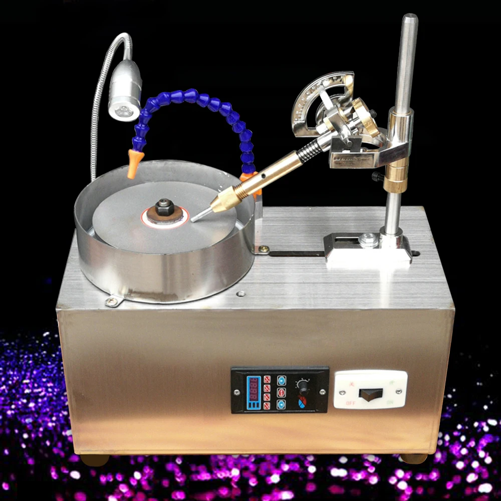 

180W Gem Faceting Machine Jewelry Jade Gemstone Processing Angle Machine Polisher Grinder 3000RPM AC 110V