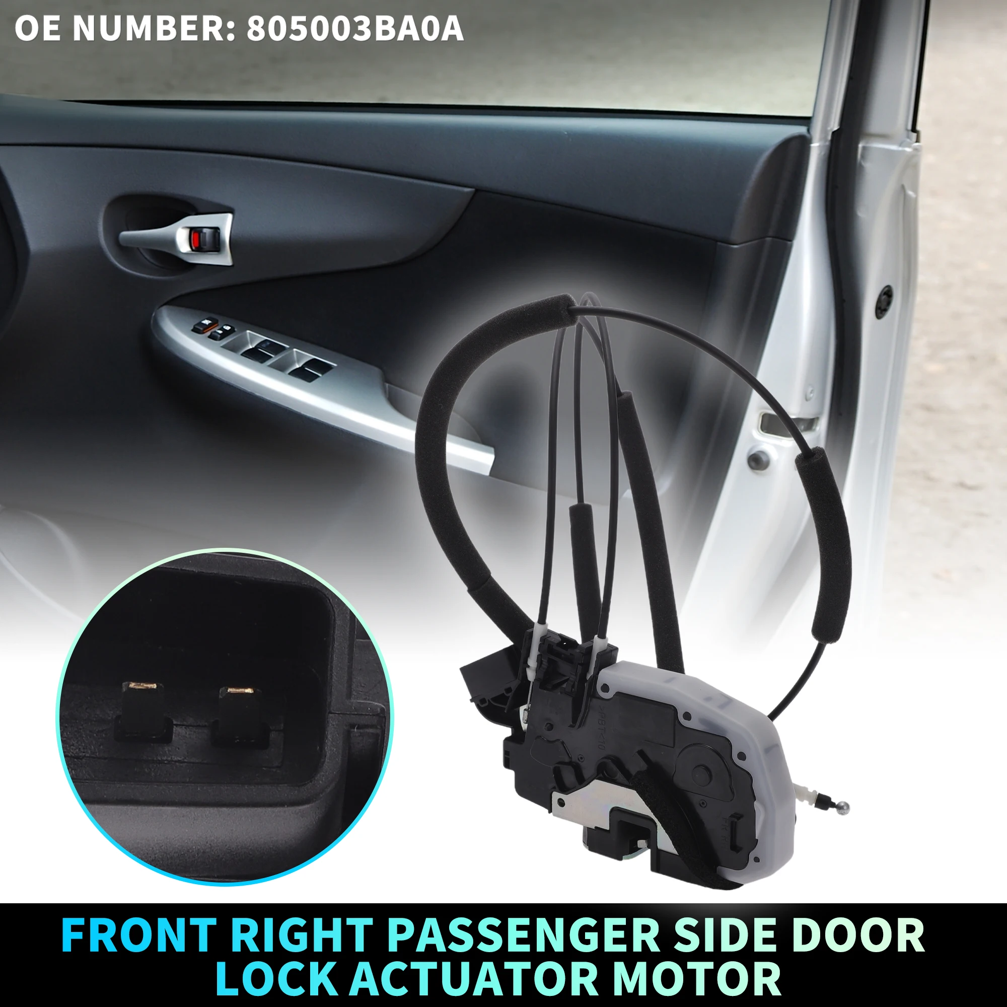 

Мотор привода замка передней правой двери Uxcell с кабелем для Nissan Sentra 805003Ba0A