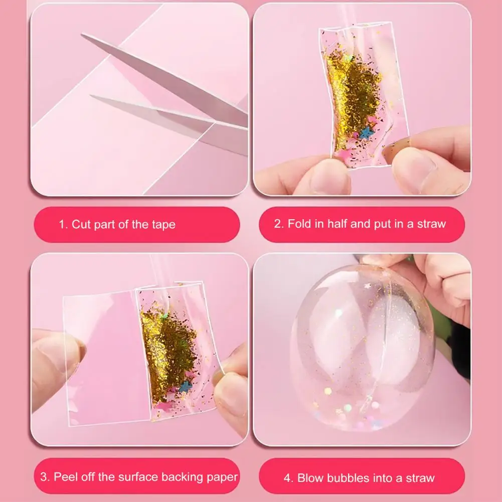 لعبة مجموعة شريط مع حلية القش للأطفال ، ملصقا نافخة ، الملقط ، لاصق ، متعة ، DIY بها بنفسك الحرفية ، 300 سنتيمتر