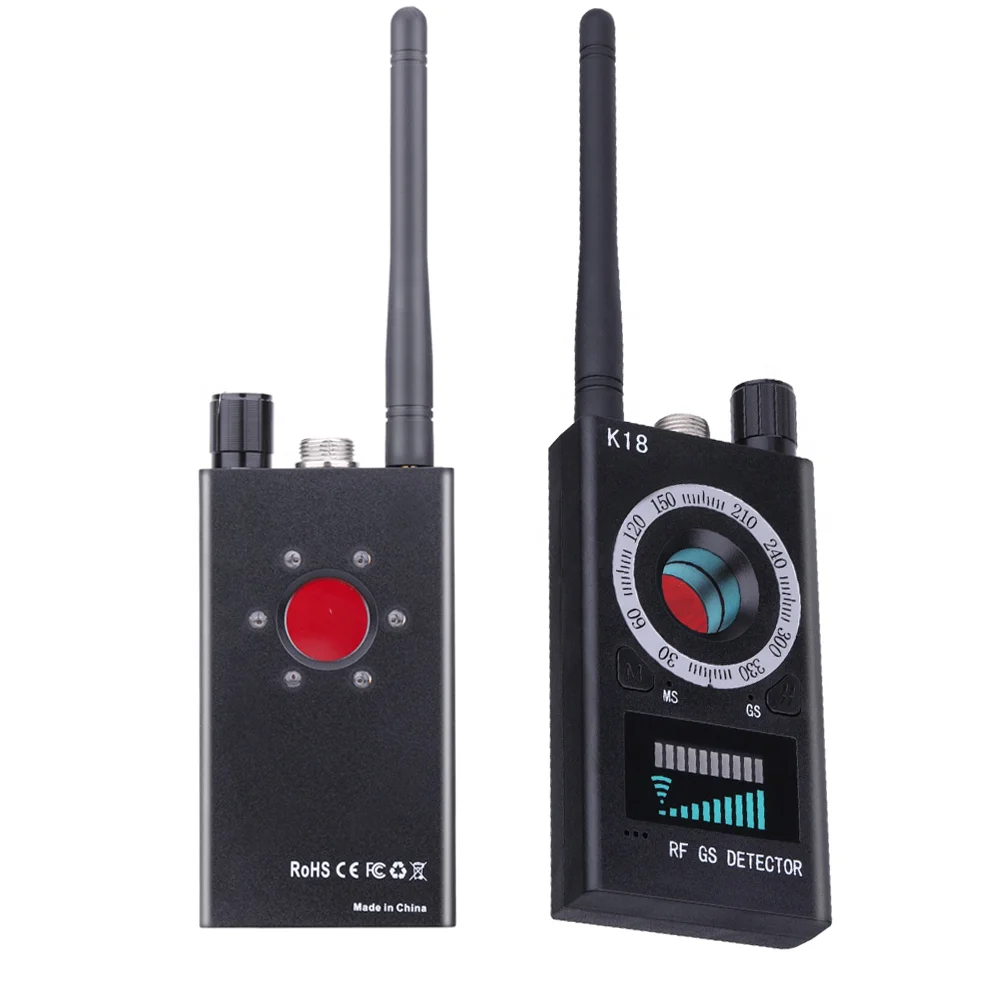 K18 Detector multifunción Anti-Bug Audio SPY Camera, buscador GSM, lente de señal GPS, localizador RF, rastreador, detección, cámara inalámbrica