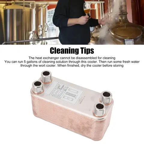 Wort Chiller Plate Chiller Professional Stainless Steel Brazed Plate Heat Exchanger for Beer Wort Water