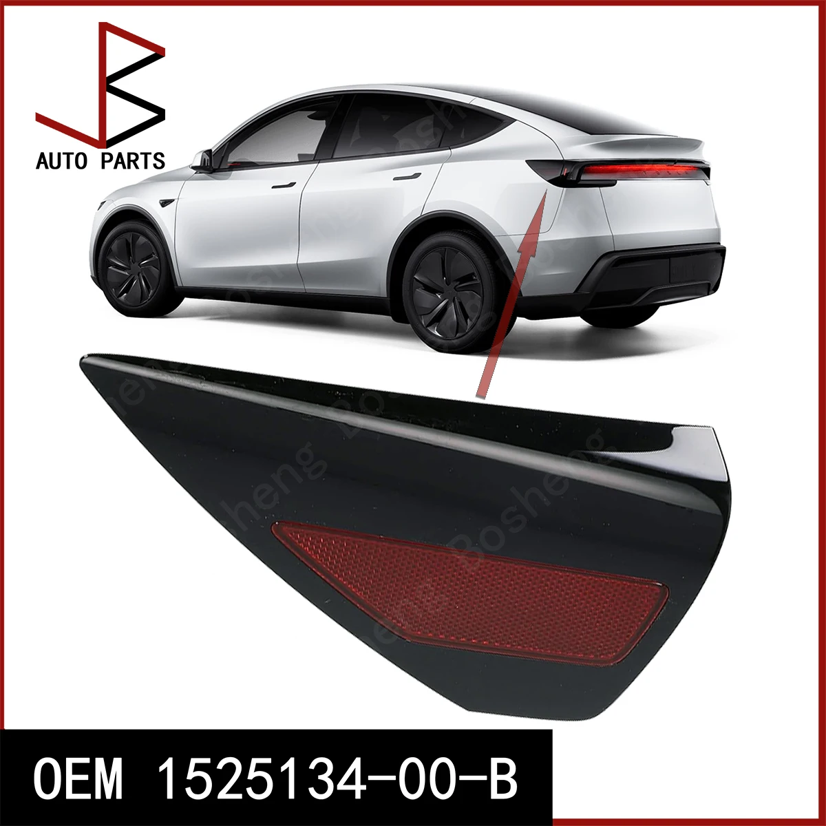 

Для Tesla Model 3 2017-2024 Model Y 2019-2024 Крышка порта зарядки заднего левого фонаря OEM 1525134-00-B 152513400B 1525134 00 B