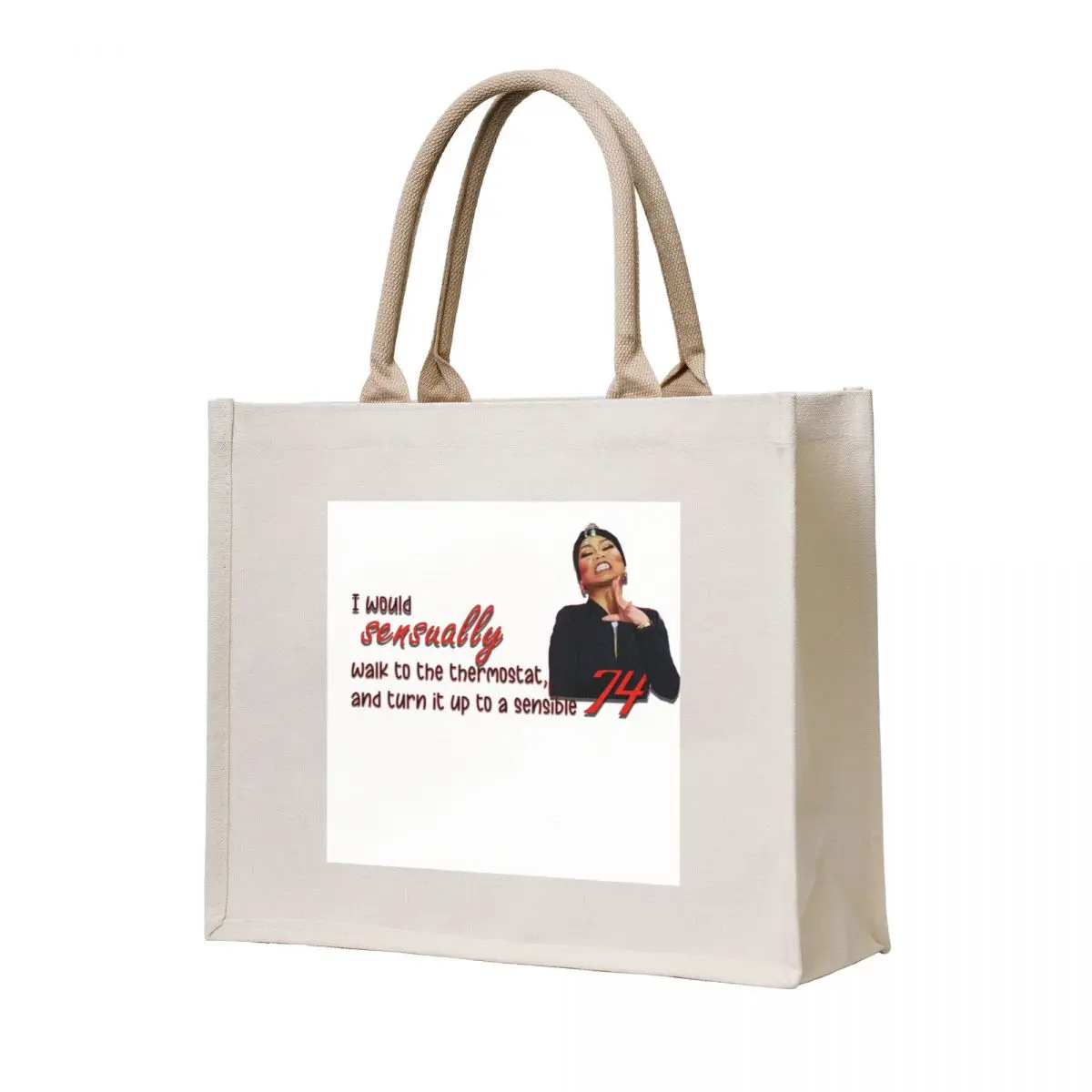 

Jujubee as Eartha Kitt Tote Bag custom canvas bag reusable grocery bags shopping cart bags