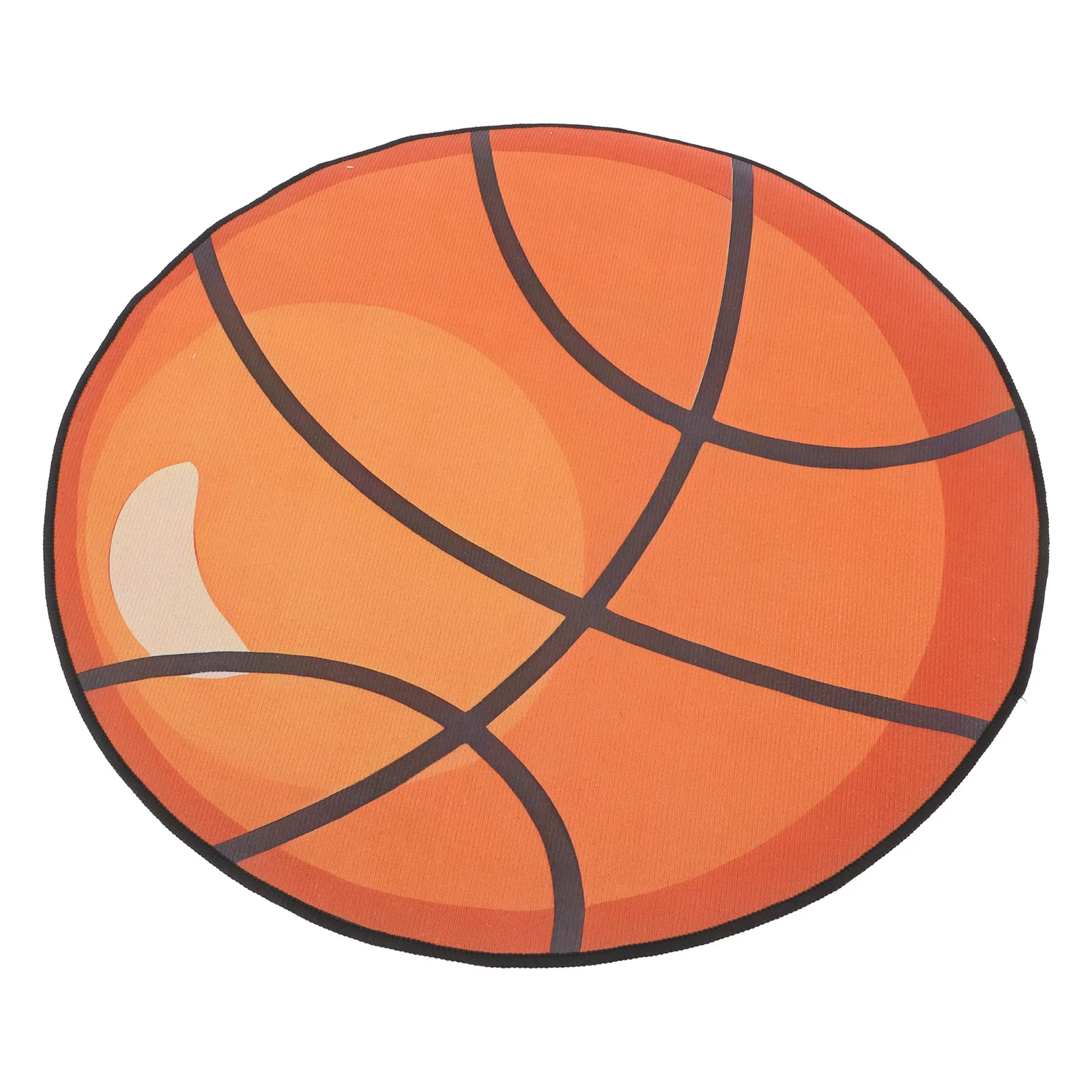 

Round Basketball Floor Mat for Office Chair Nonslip Bottom Cartoon Computer Chair Mat Desk Protector Rug for Hardwood Carpet
