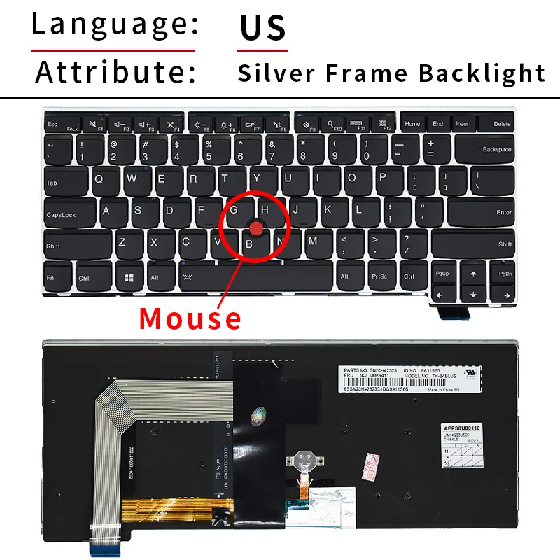 Imagem -04 - Teclado para Lenovo Thinkpad T460s T470s s2 2ª Geração 13 Laptop Russo Novo 00ur367 01er881