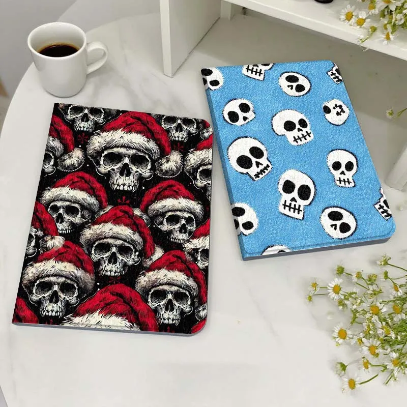 

Cartoon Skull Pattern Cloth Tablet Case For Samsung Galaxy Tab S7 S8 S9 S10 FE Lite Gift