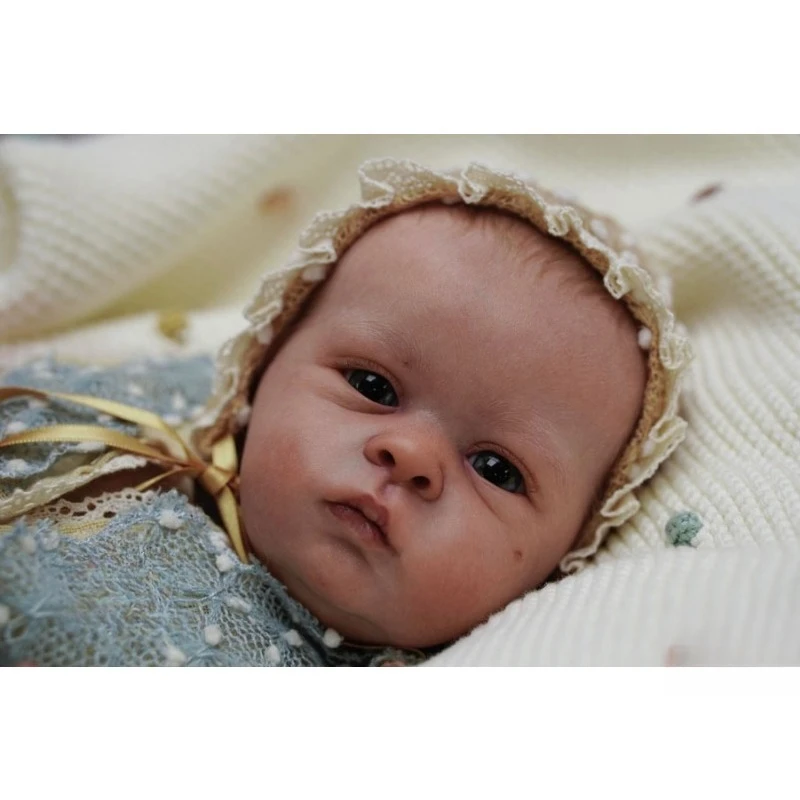 21 Inches Oskar Unpainted Doll Parts DIY Reborn Kit with Cloth Body and Eyes