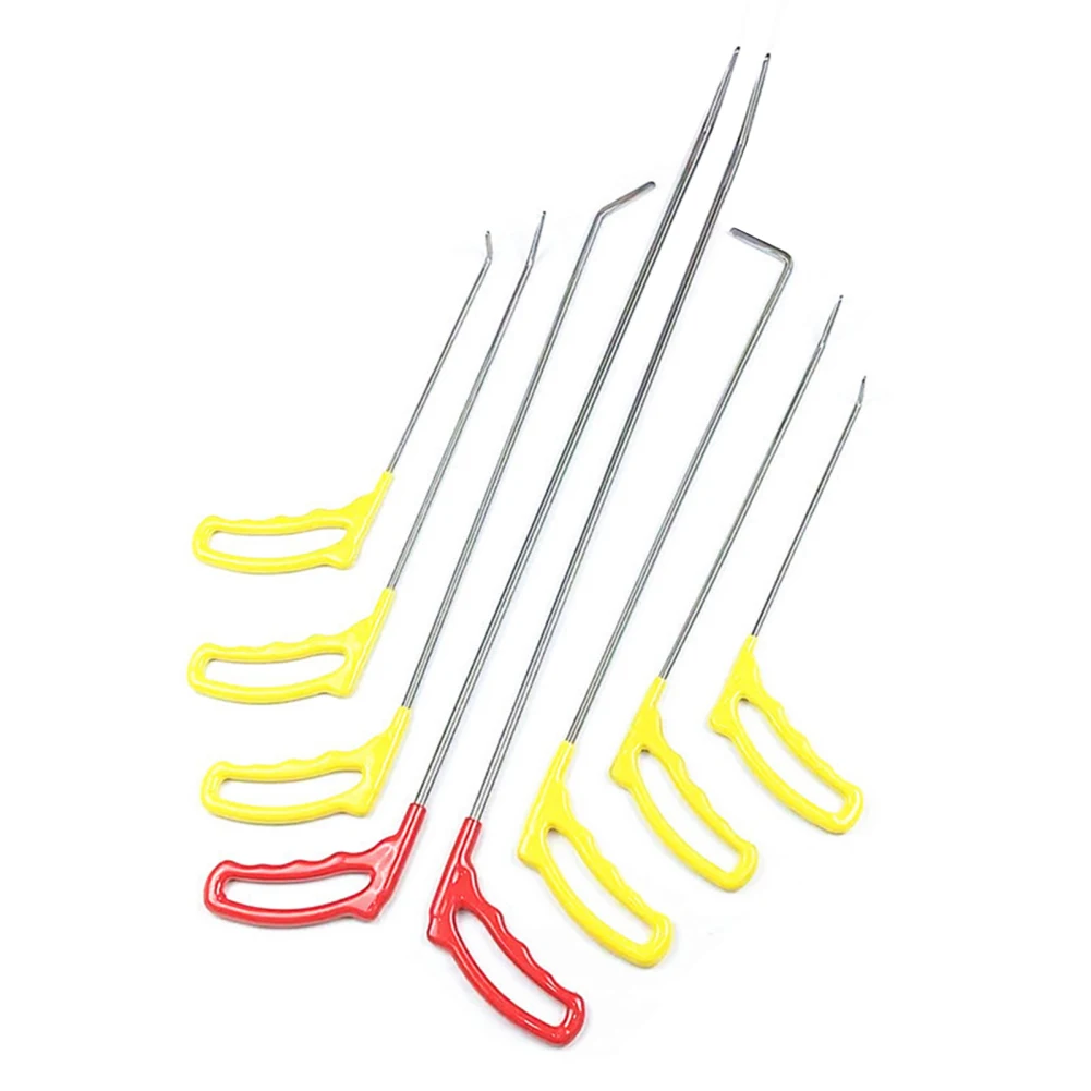 

Rods Tools Hail Repair Kit Stainless Steel Paintless Dent Removal Puller for Door Dings Hail Repair (8pcs) Manganese Steel