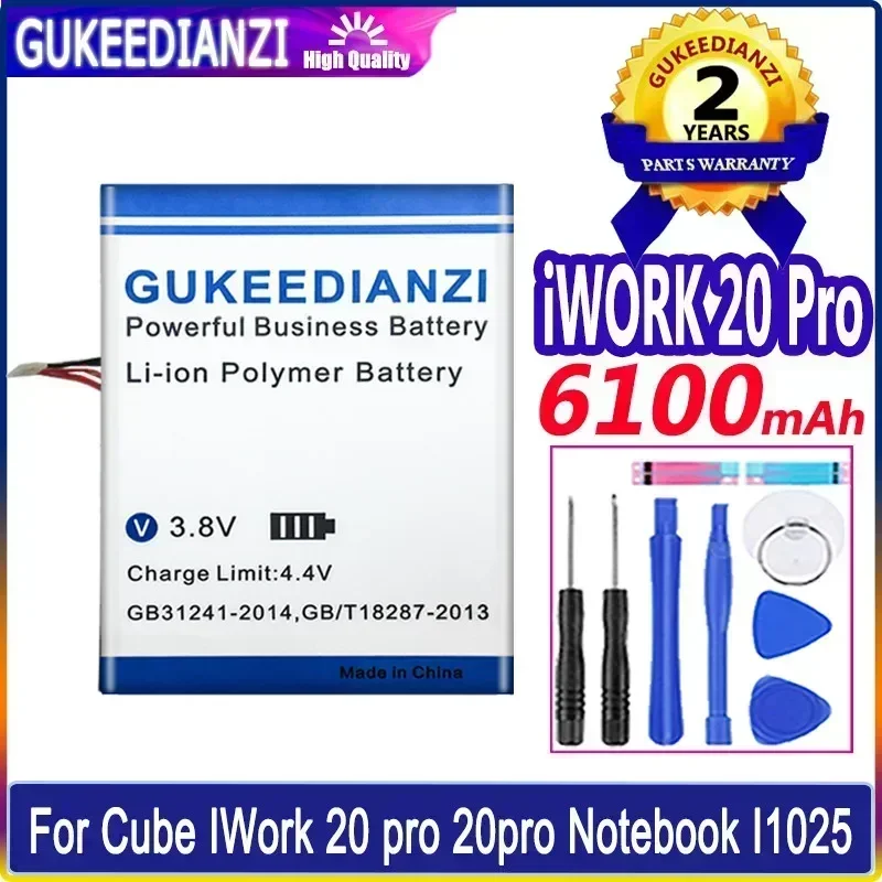 Large Capacity Replacement Batteries  6100MAh For Cube IWork 20 Pro 20pro IWork20 pro Notebook I1025 Battery