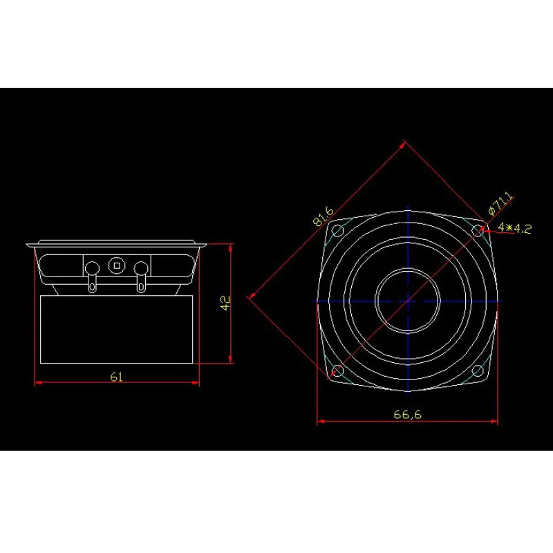 5-30W 2.5 Inch Full Range Speaker 4-8ohm Fever Speaker DIY Tweeter Midrange Woofer Bluetooth Speaker Audio Amplifier Speaker