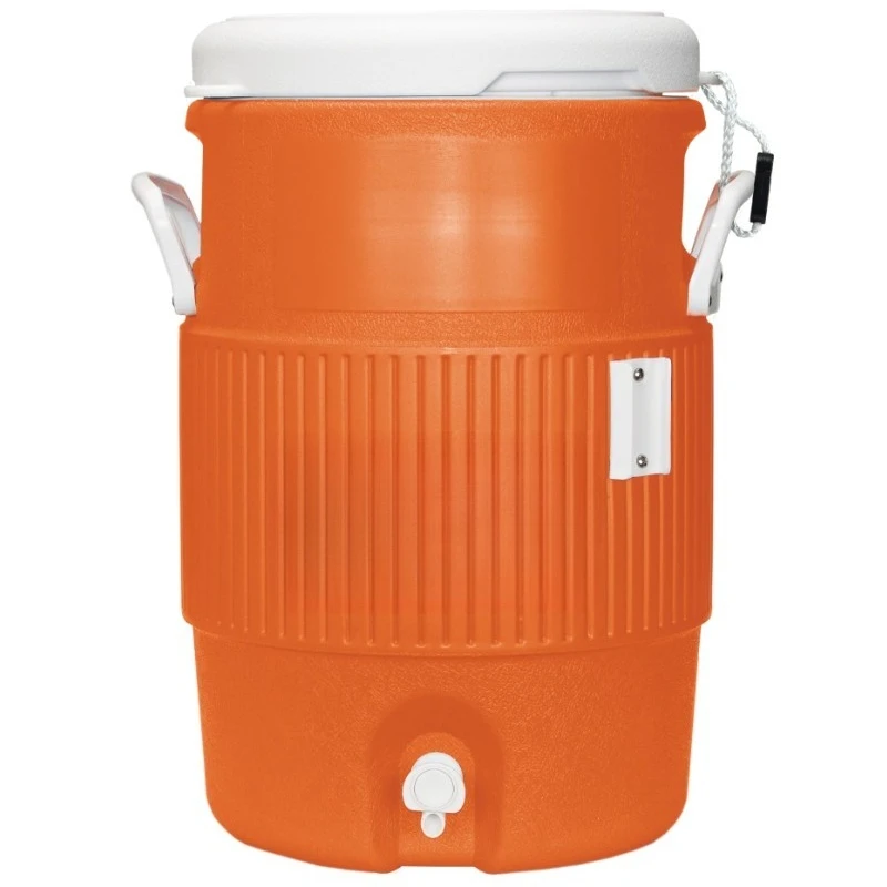 

5 Gallon Heavy-Duty Polyethylene Beverage Cooler Jug, Orange