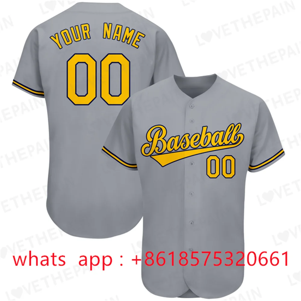 Gepersonaliseerde Custom Honkbal Jerseys Matt Olson Shirt Print Team Naam/Nummer Softbal Jersey Club League Spel Voor Mannen new