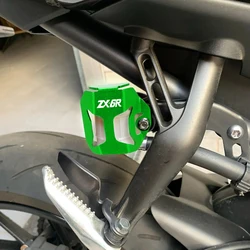 FOR KAWASAKI ZX6R 2000-2029 2020 2021 2022 2023 NINJA ZX-6R 2024  Rear Brake Fluid Reservoir Guard Cover Protector Oil Cup Guard
