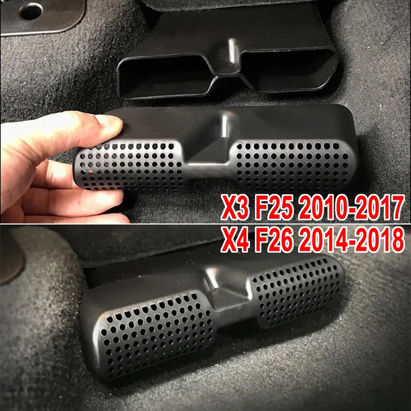 Cubierta de la rejilla de ventilación del coche para BMW X3 G01 F25 X4 G02 F26 asiento trasero de salida a prueba de polvo Protector de Accesorios