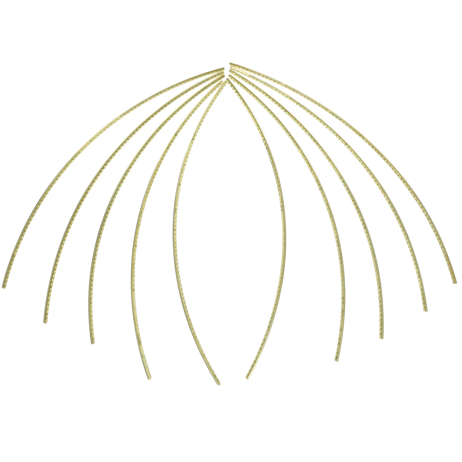 

10 Pcs Guitar Fret Tool Finger Board Maintenance Accessories Golden Brass Classical Wires