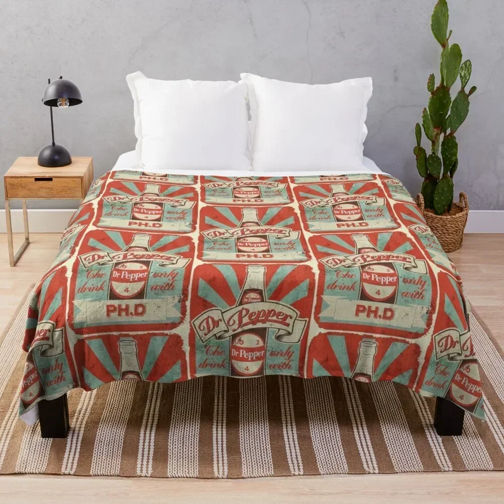 

Dr. Pepper Ph.D. Throw Blanket Reusable Durable Soft Blanket for All Seasons
