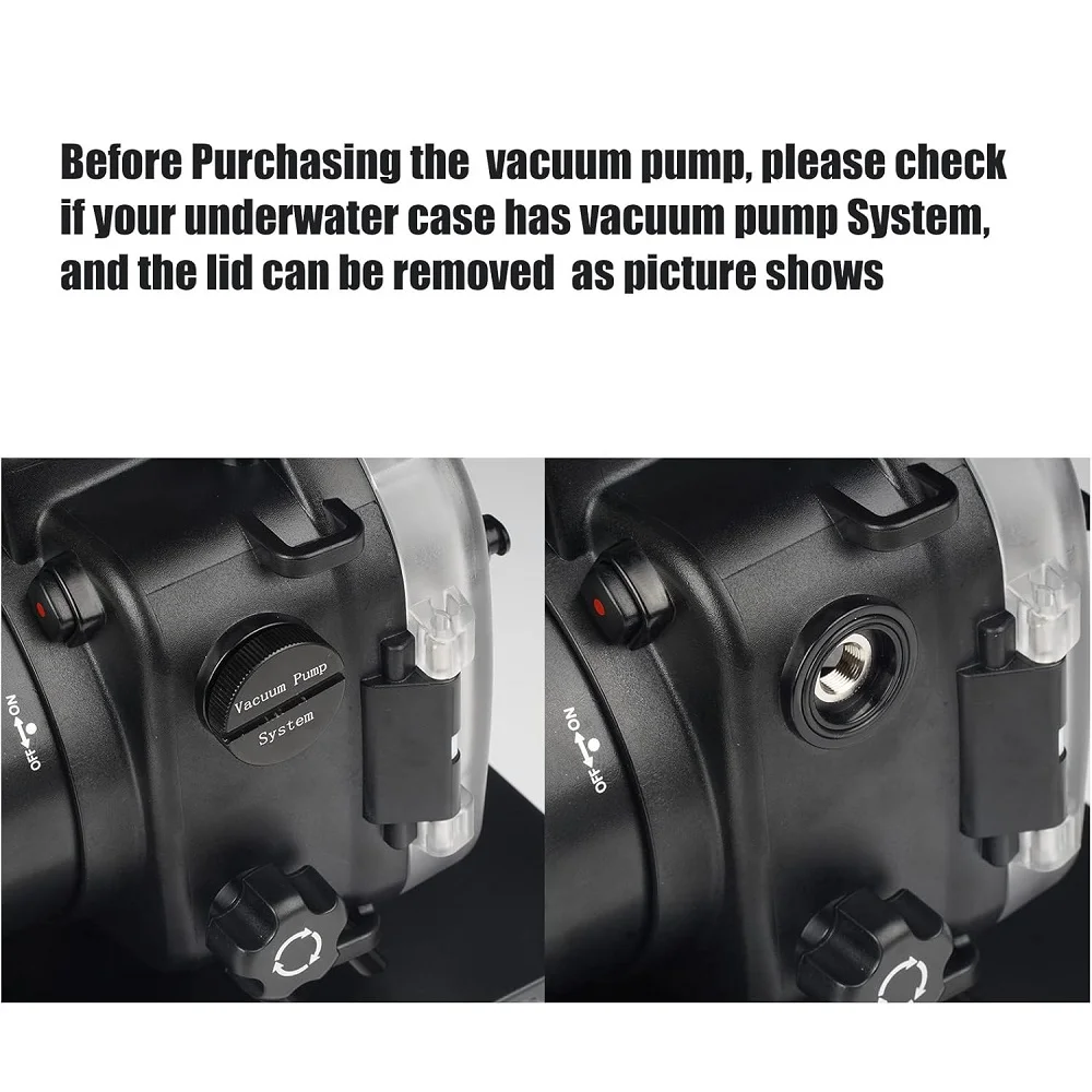 Mcoplus Vacuum Pump VPS-100 Pre-Dive Vacuum Leak Check System for Underwater Camera Housings Case Photography Accessory