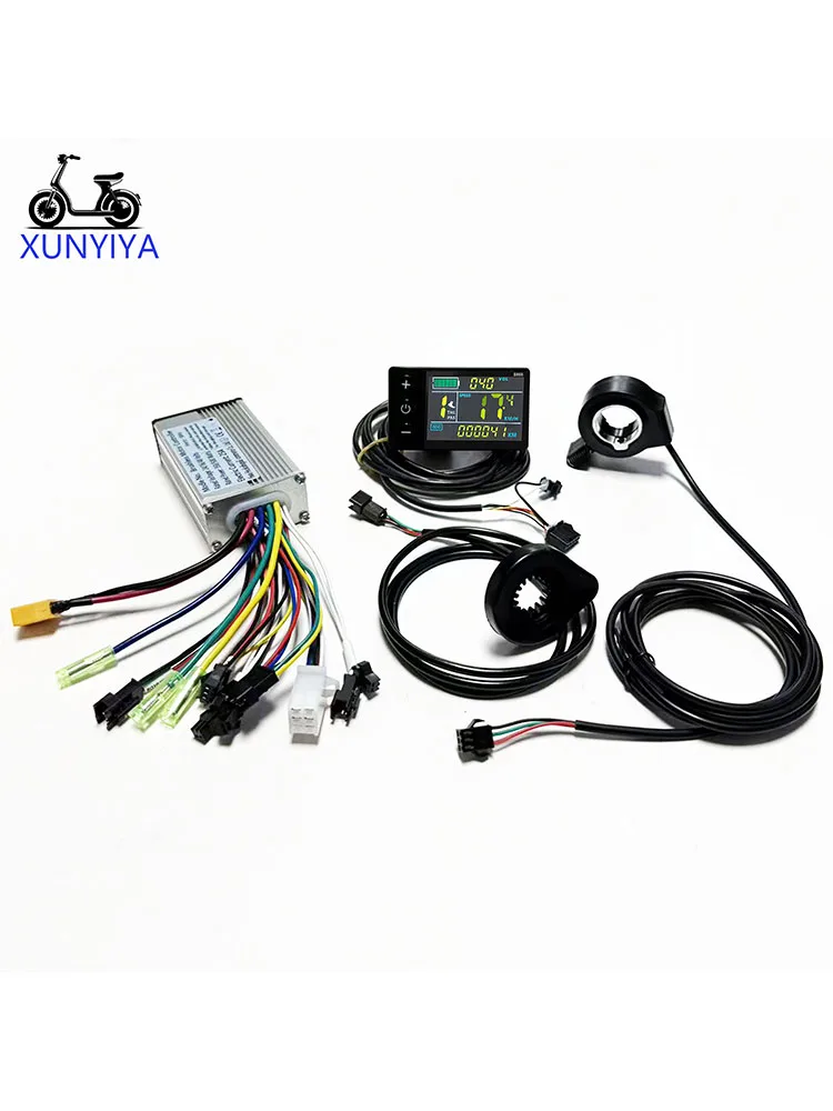 AliExpress NONE 25A sine wave Controller 24V/36V/48V 350W Brushless Motor with S866 LCD Display PAS 12 magnets Throttle kit for E-bicycle repair