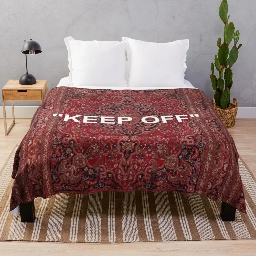 KEEP OFF - Antique Orian rug Throw Blanket Loose for sofa Luxury Brand Blankets