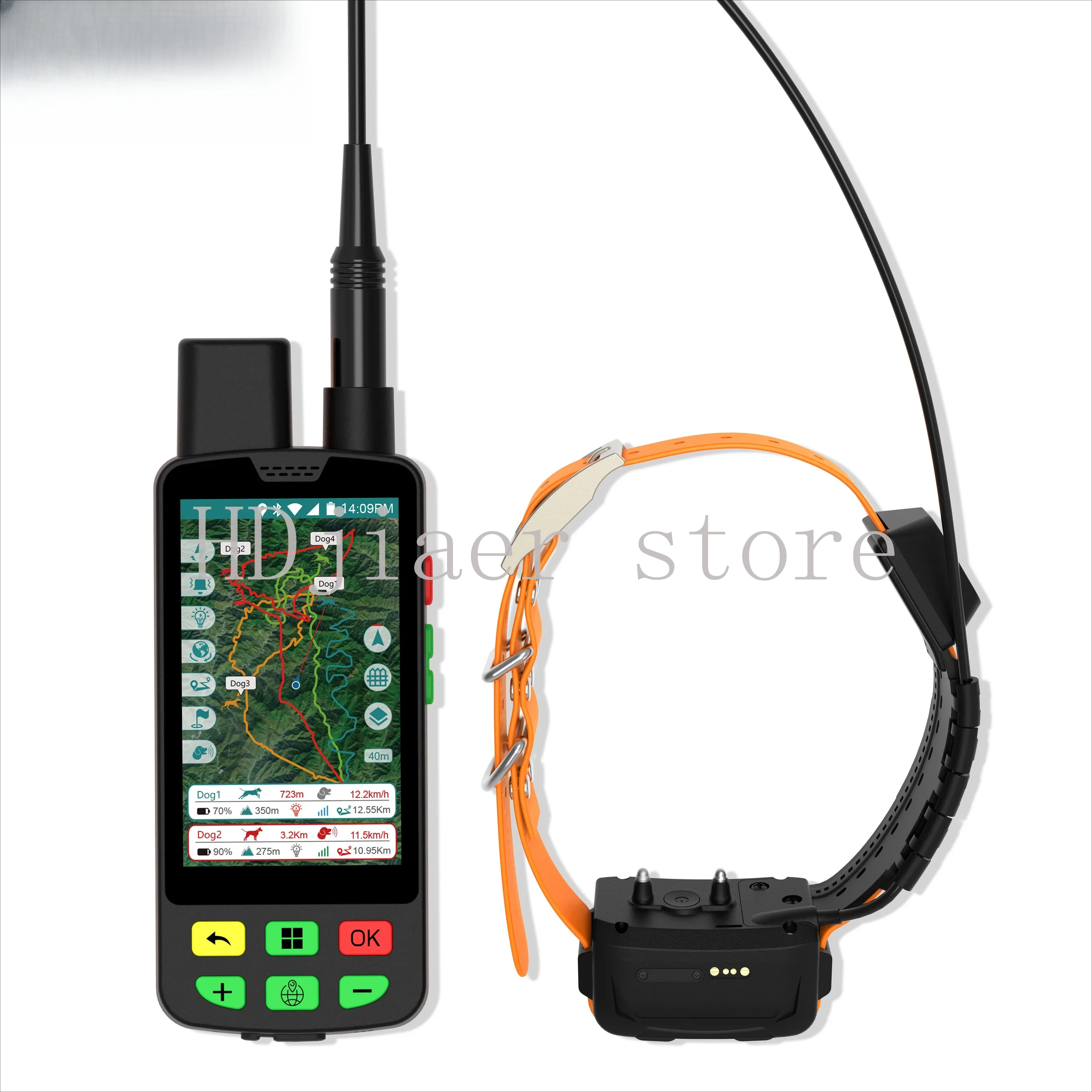 ESEEK GPS Hound Tracker Collar for Dogs with Waterproof IP68 Bluetooth Electronic Compass Directional Display