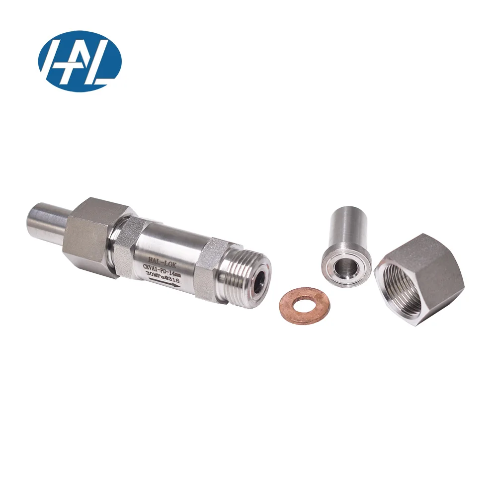 316 Stainless Steel Butt Welded Type Check Valve High Temperature High Pressure for Gas