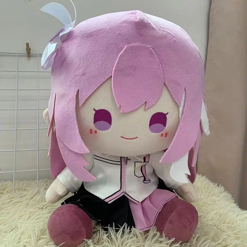 

Honkai Impact 3 Elysia 40CM Sitting Posture Attribute Cushion Cartoon Cotton Plush Doll Stuffed Toys Plushie Gift Throw Pillow