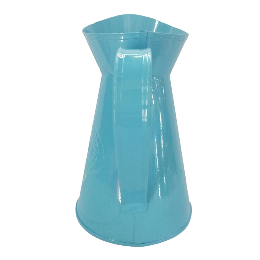 Vintage Metal Flower Jug Rustic Water Pitcher Aesthetic Vase Decorative Vase for Home Restaurant Dining Table