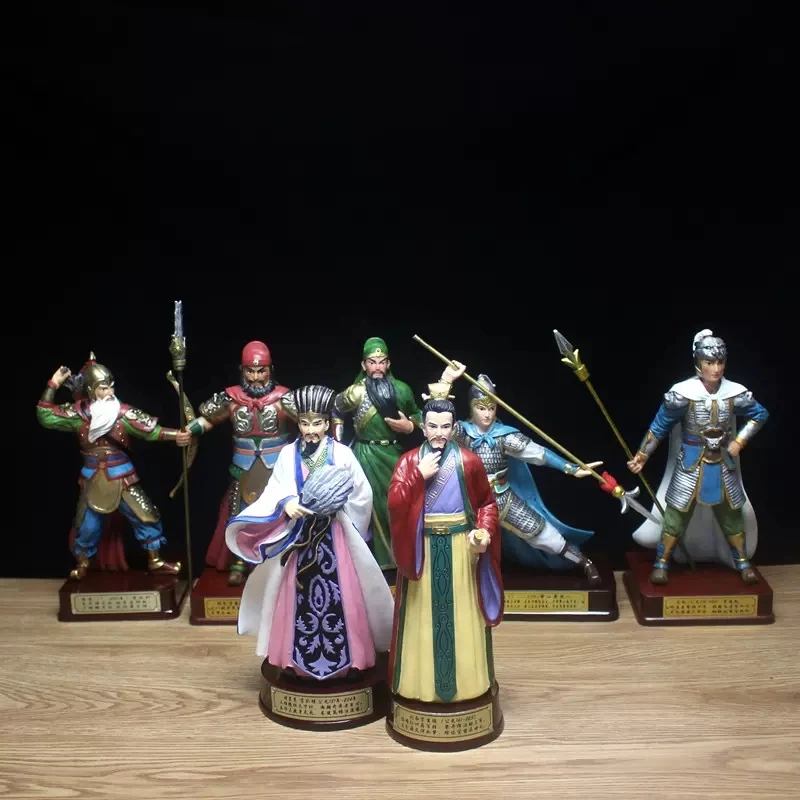 The Romance of The Three Kingdoms Historical Figure Statue, Creative Chinese Heroes Ornaments, Home Living Room, Office Decora