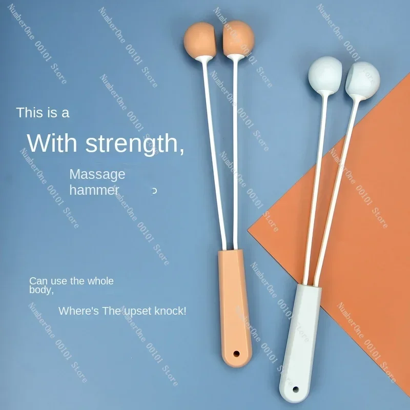 Meridian Knocking Hammer, Silicone Leg Beating Back Massager, Massage Shoulder and Cervical Spine, Health Care Percussion