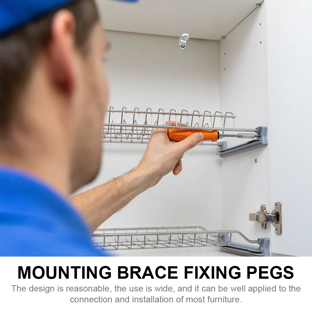 20 قطعة سبائك الزنك تصاعد هدفين تحديد أوتاد هيكل متين الاستخدام المهني للأثاث دعم تصاعد هدفين تحديد أوتاد